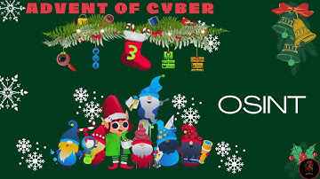 TryHackMe! Advent Of Cyber 2022 Day 3 OSINT #adventofcyber #how #new #cybersecurity