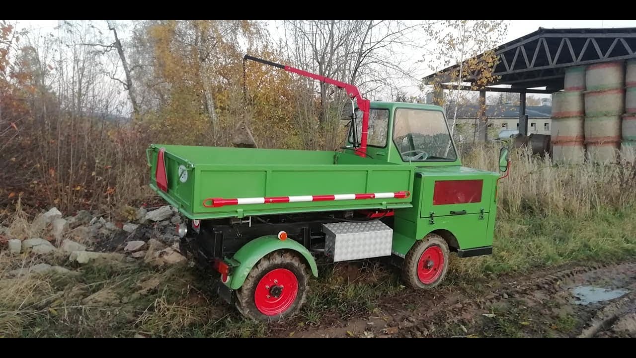 Multicar M22 - výroba jeřábu (Project crane)