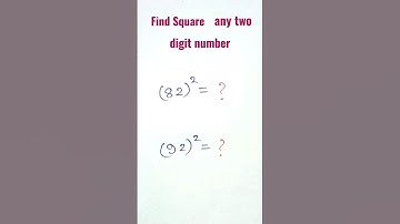 How to Square any two digit number in Seconds | Mental Maths | Maths Tricks #maths #shorts #short