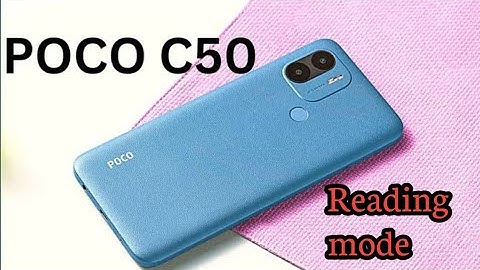 How To Reading Mode Setting Inow To Enable Reading Mode Poco C50,How To Use Eyepro Poco C50,