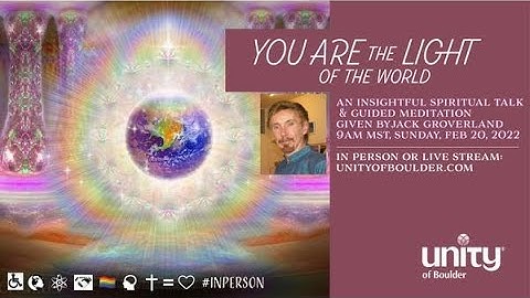 "You Are The Light Of The World