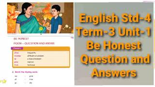 Question and answer for "Be honest"(Poem) 4th Std English Term-3 Unit-1 TN Samacheer Kalvi தமிழில்