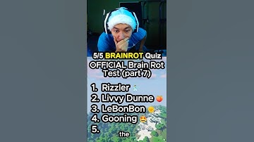 Can You Get 5/5 On A BRAINROT Quiz? 😂😂😂 #shorts