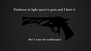 The Malfeasance quest is pain and I hate it  Somewhat tutorial, but it's not meant to be one.