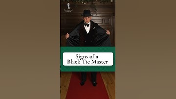 6 Signs of a Black Tie (Tuxedo) Master!
