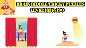 Brain Riddle Tricky Puzzles level 181 182 183 184 185 186 187 188 189 190 | brain riddle 181 to 190
