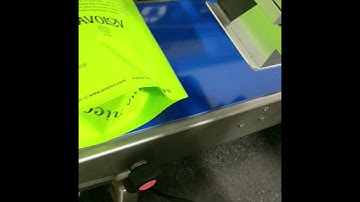 Meenjet MX1 Printer Printing on Green Pouches