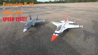 SPEED TEST: Eflite F16 70mm vs. Freewing F35 70 mm!!