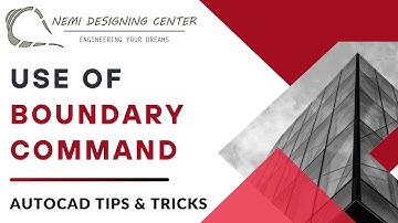 Use of Boundary Command | AutoCAD Tips & Tricks | Nemi Designing Center | #autocadboundarycommand