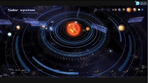 Interative 3d wed page - Solar System | WebGL