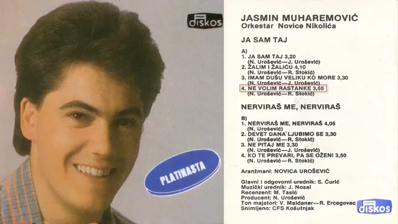 Jasmin Muharemovic - DISKOS - (Audio-1985 - 1998) - SVI ALBUMI