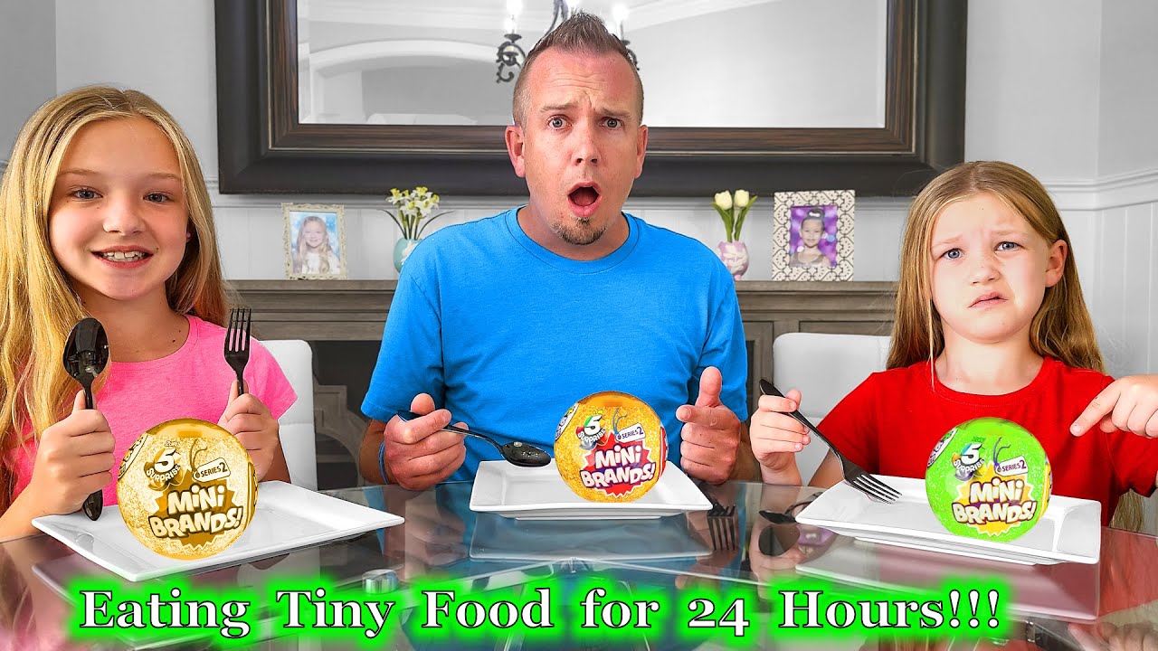 Eating Tiny Food for 24 Hours with Mini 