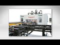 Beam Line System with 3 In Line Spindles for Automatic Steel Fabrication, Vanguard