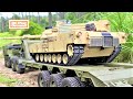 RC TANK Heng Long M1A2 Abrams TK6.1s + HG P806 Trailer 헝롱 에이브람스 탱크 8륜 트레일러