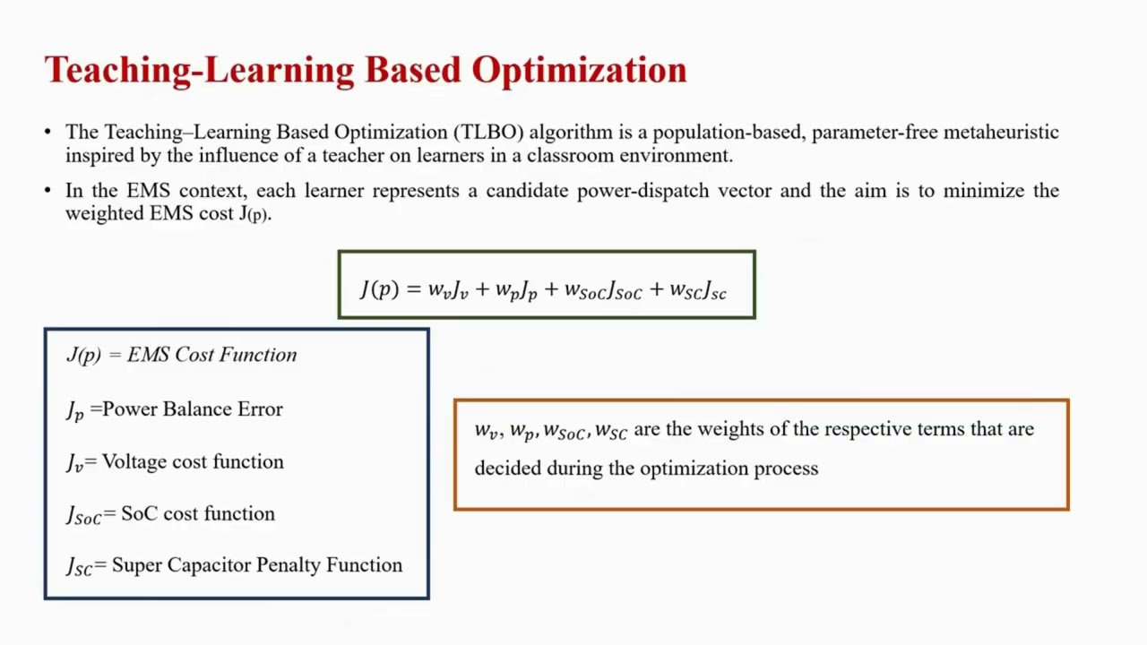 10462 VIDEO ON TLBO FOR ENERGY OPTIMIZATION