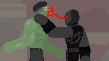 (DC Vs Marvel) Darkseid Vs Hulk stick nodes animation