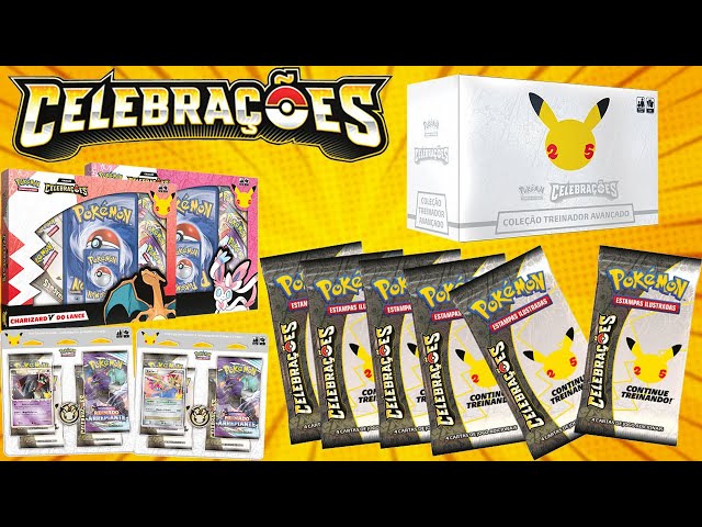 Comemorando os 25 anos com Celebrações do Pokémon Estampas Ilustradas