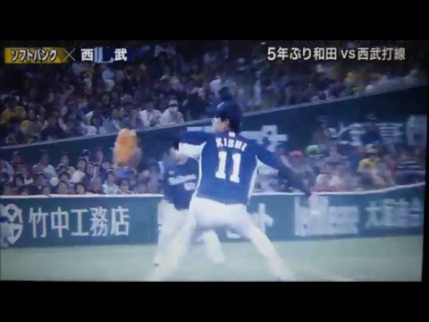 20160329 ソフトバンク対西武 西武、投打ガッチリ快勝　岸７回無失点で初勝利