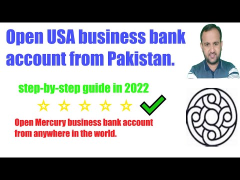 how to open Mercury✅ business bank account from Pakistan or anywhere in the world.