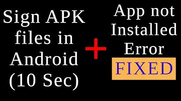 Sign APK files in Android | Android APK Signing Tool (APK Signer) | App not Installed Error FIX SAP