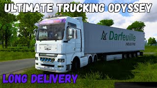 Long Delivery | MAN TGA v2.1 by MADster | Euro Truck Simulator 2 | ETS2 Truck mod | 1.49 | ASMR