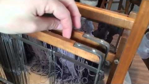 Warping the Loom Part 4:  Threading the Heddles