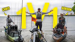 1v1 Kayak Fishing Challenge at Gandy Beach | Chris Vs Gordon