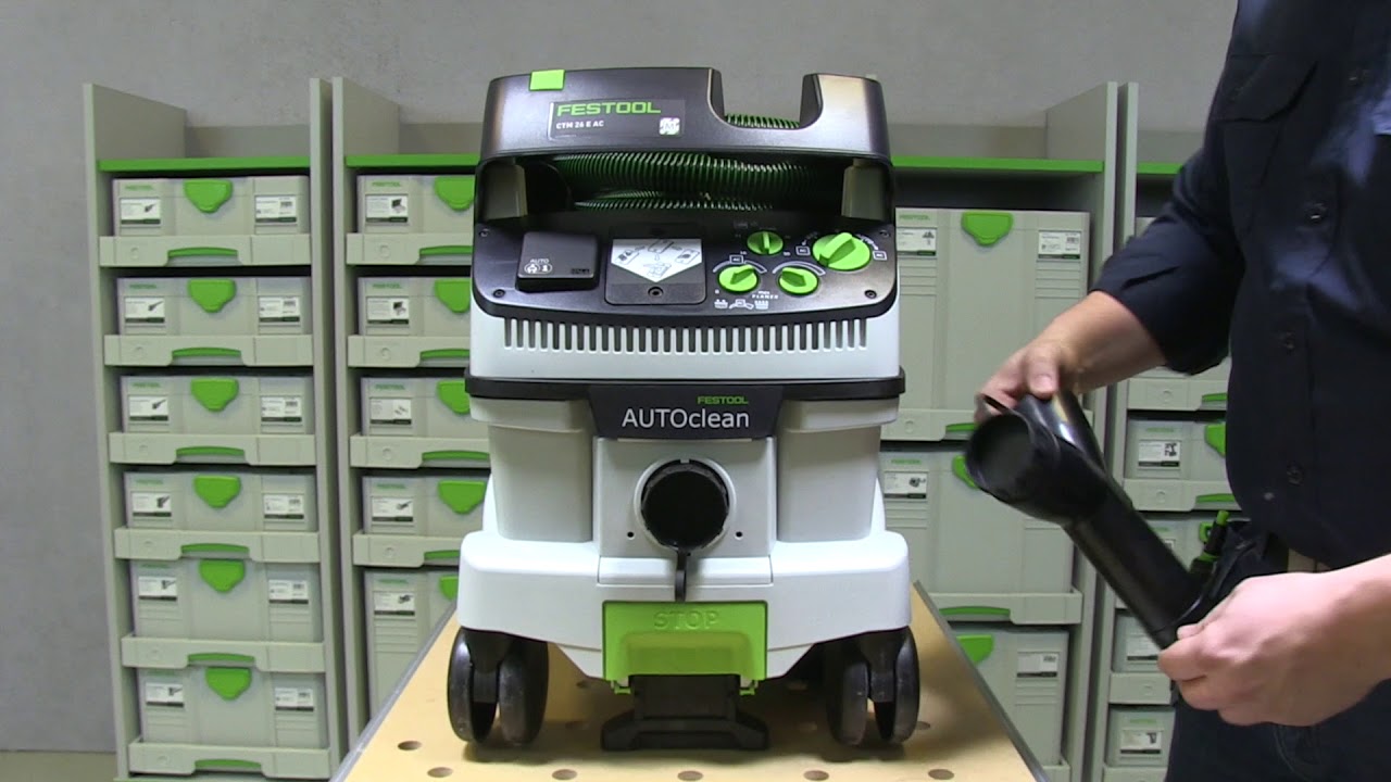 forseelser meteor Installation Dammsugare | CTM 26 AC | Festool - YouTube