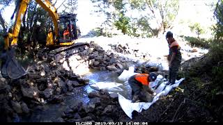 River Thame rock ramp fish passage easement