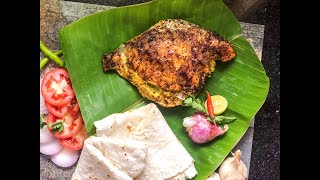 Authentic Koli-Style Stuffed Pomfret & Rice Flat Bread | भरलेले पापलेट आणि भाकरी