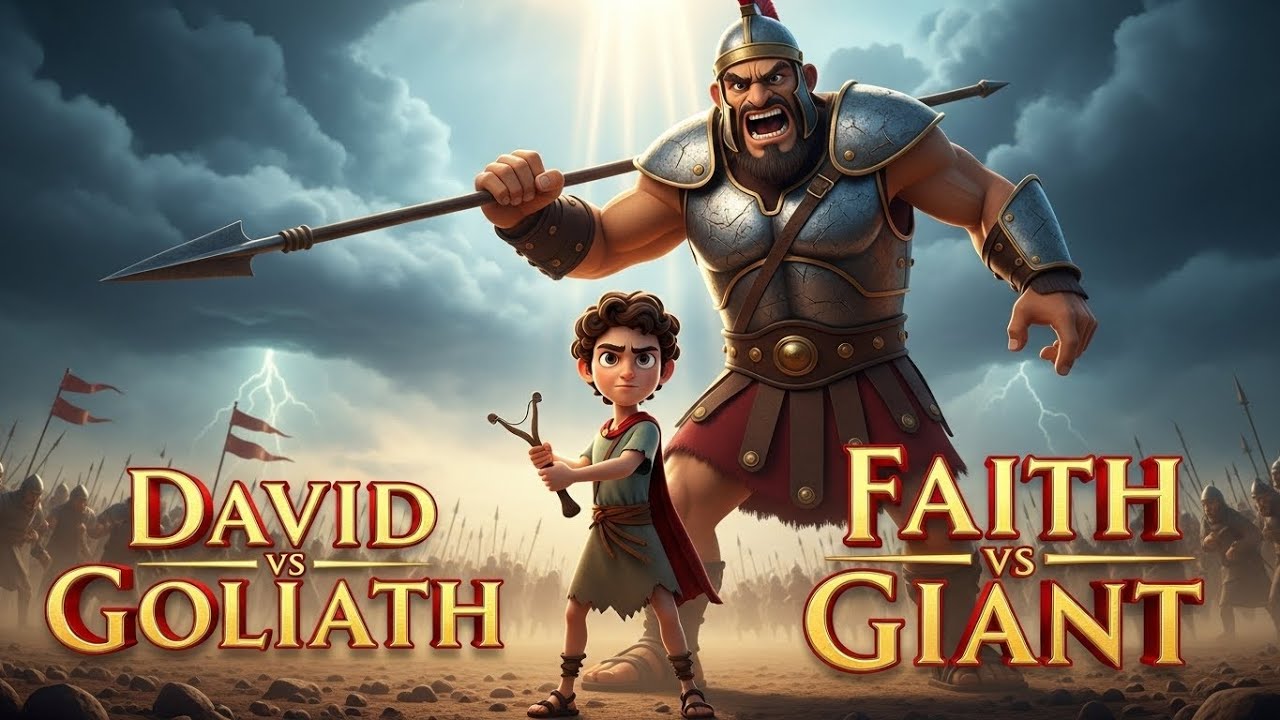 David vs Goliath | Faith Defeats Fear | The Battle That Changed History (Biblical Cinematic)