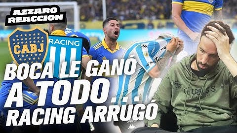 BOCA CAMPEÓN, RACING ARRUGÓ... / AZZARO REACCIÓN