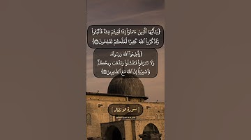 سورة الأنفال الآية ٤٥ الى ٤٧ بصوت الشيخ محمد صديق المنشاوي