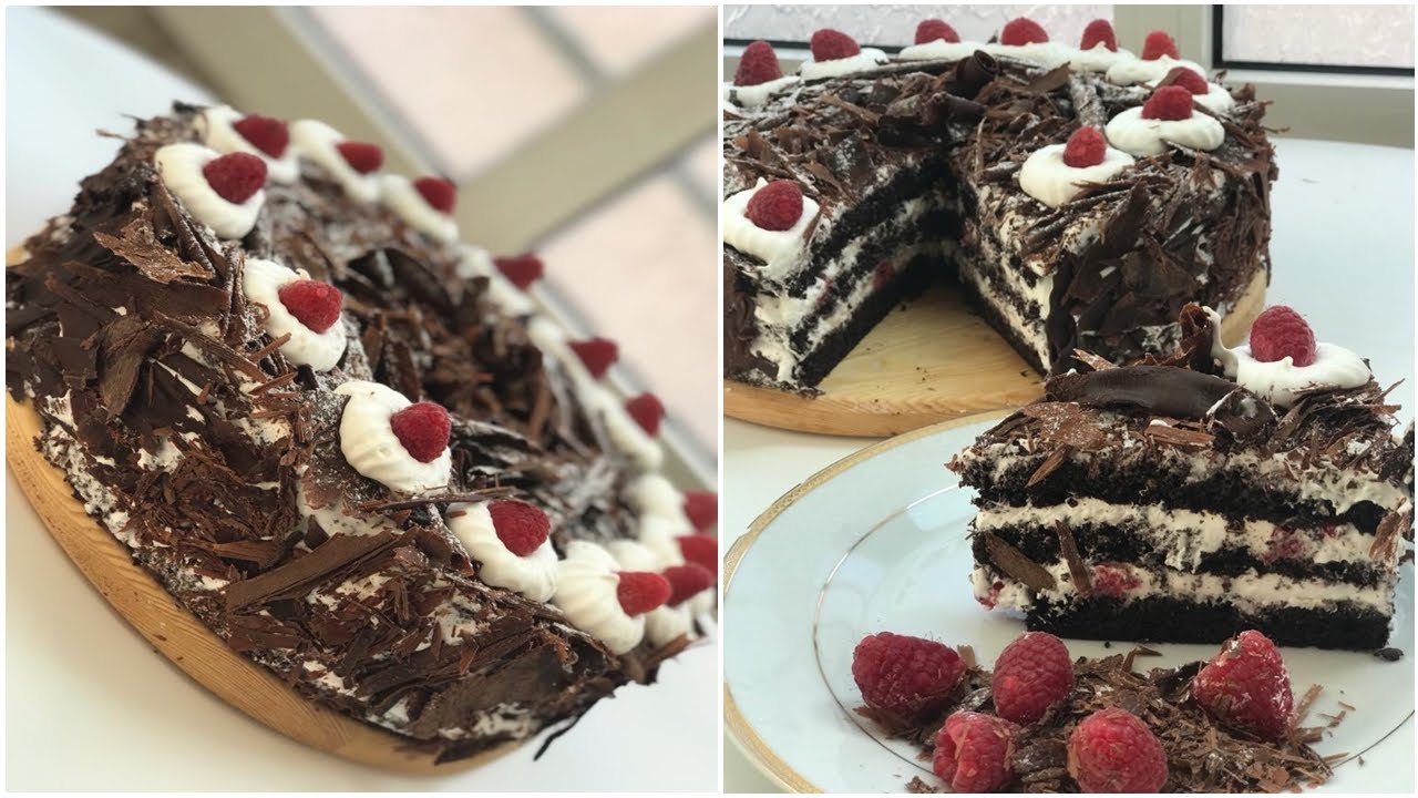 تحضيرforet noire (كيكة الغابة السوداء) الشهيرة بطريقة سهلة