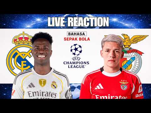 CASHSLOT777 x erdetoto - LIVE REACTION: Real Madrid vs Benfica | Champions League 2025/26