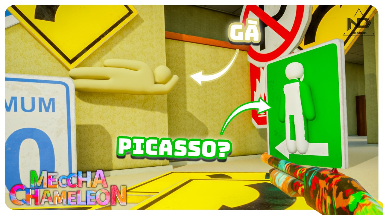 MECCHA CHAMELEON #1 - Game Trốn Tìm Bằng Cách Vẽ Cực Dị | ND Gaming & Đồng Bọn