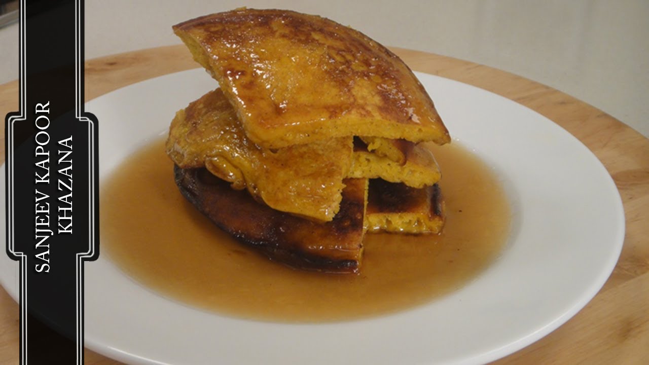 Mango Pancakes with Ginger Maple Syrup | Sanjeev Kapoor Khazana