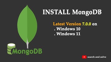 MongoDB Latest Version on Windows 10 / Windows 11 2024 | MongoDB 7.0.0 & Mongos Shell | mongoose