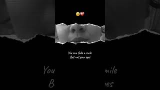 you can hide a fake smil but not your eyes