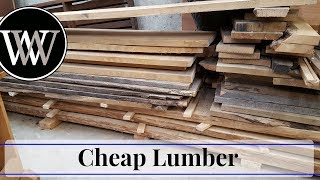 Watch more hand tool fun here http://vid.io/xoYa Where to find cheap lumber or even free lumber is on a lot of Woodworker minds.
