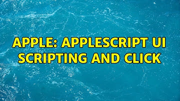 Apple: AppleScript UI Scripting and click