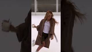 The one and only #TaraLipinski performs a skating routine as The Dude from 