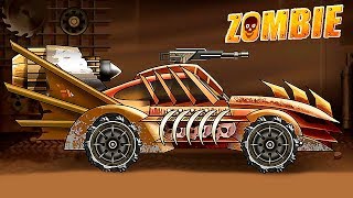ПОРШЕ СТАЛА РЫБОЙ-ПТИЦЕЙ в Hill Zombie Racing Машинках: полная прокачка тачки игры как Earn to Die