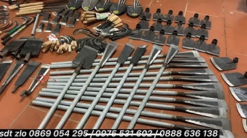 Từ 50 nghìn.dụng cụ làm vườn được rèn từ nhíp oto,dầm đánh cây các loại.quốc,rừu bổ củi,liềm cắt cỏ.