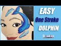 One Stroke Dolphin: Face Painting Tutorial