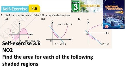 Integration self-exercise 3.6 Q2 latihan kendiri 3.6 pengamiran form 5 add maths kssm spm