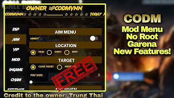 codm mod menu v1.6.39 | no root/antiban/aim/esp/tutorial/new features/garena