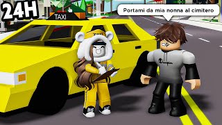 FACCIO DA TAXISTA PER 24 ORE SU BROOKHAVEN ROBLOX!