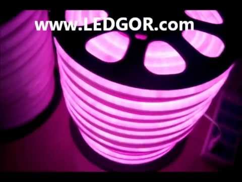 pink color led neon fex hose led neon rope light outdoor use
