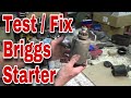 How To Disassemble and Assemble Briggs & Stratton Starters on Lawn Tractors w/ Taryl